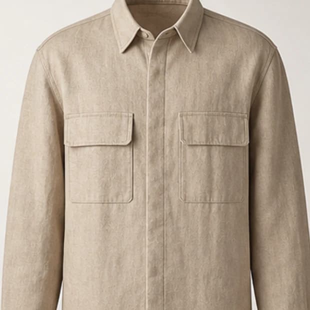Linen Overshirt, detail view