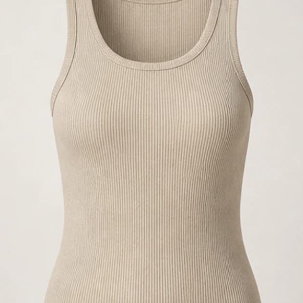 Ribbed Tank, detail view