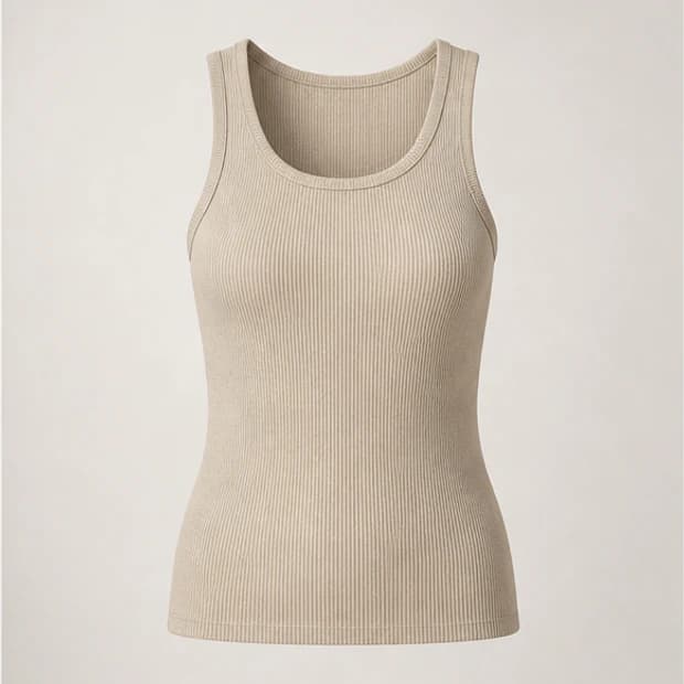 Ribbed Tank, front view